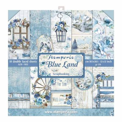 Stamperia Paper Pad - Blue Land